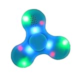 Nibesser Fidget Spinner LED Light Fidget Toys Bluetooth Lautsprecher Finger Spielzeug für Kinder und Erwachsene 1 Stück (Blau) - 