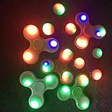 ALISIAM 8 Farbe wählen fidget spinner LED bunt leuchtend Finger Spinner Spielzeug Fidget toys Geschenke für Kinder und Erwachsene (Marineblau) - 