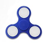 LED Fidget Spinner FeBite Tri Finger Spielzeug EDC Hand Toy Perfekt für Enhanced Concentration, Reduced Anxiety für Kinder und Erwachsene (LED blau) - 