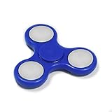 LED Fidget Spinner FeBite Tri Finger Spielzeug EDC Hand Toy Perfekt für Enhanced Concentration, Reduced Anxiety für Kinder und Erwachsene (LED blau) - 