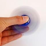 High Speed LED Licht Hand Spinner Fidget Spielzeug Aluminium Keramik Finger Ball Geschenk für Kinder (Blau) - 
