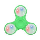 Fidget Toys Hand Spinner Finger Spielzeug für Kinder und Erwachsene Spielzeug Geschenke (LED-Grün)