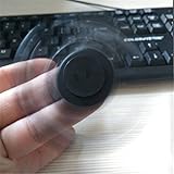 HENGSONG ADHS Toys Fledermaus-Form Finger Spinner Hand Fidget Spielzeug für Kinder und Erwachsene Spielzeug Geschenke (Schwarz) - 2