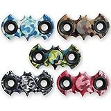 BeiLiHong Colorful Fidget Spinner - Bat Shaped Hand Spinners Finger Gyro- Stress Reducer & Perfect for ADHD, ADD, Anxiety Toy ABS Plastic Kunststoff Gyroskop Desktoy Spielzeug für Kinder & Erwachsene C - 