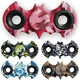 BeiLiHong Colorful Fidget Spinner - Bat Shaped Hand Spinners Finger Gyro- Stress Reducer & Perfect for ADHD, ADD, Anxiety Toy ABS Plastic Kunststoff Gyroskop Desktoy Spielzeug für Kinder & Erwachsene C - 