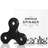 Fidget Finger Spinner Toys | ANKOUJA Finger Toys | Hand Spinner für Kinder Erwachsene (Schwarz) - 