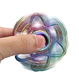 Fidget Spinner, Switchali Spinner Star Brass Hand Toy Finger Bar Pocket neon grün Tri-Spinner Fidget Spielzeug Focus Spielzeug mit Hybrid-Keramik Lager Ultra Spinner Fidget Spielzeug für die Hand / Finger als Ablenkung aus Teilcarbon mit Drei / Trio Kugellager Perfekt, Angstzustände und Autismus Erwachsene Kinder/Creative Hexagram-Tarotkarte - 