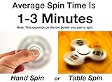 Cosy Zone Tri Fidget Hand Finger Spinner EDC ADHD Focus Spielzeug Ultra Durable High Speed Si3N4 Hybrid Keramik Lager 1-3 Mins Spins Nicht-3D bedruckt - Finger Spielzeug, großes Geschenk (Schwarz) - 