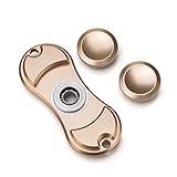 Fidget Toy Aluminium Hand Finger Spinner Handspielzeug für Jung und Alt [High-Speed Keramik Kugellager] neues Modell in gold -
