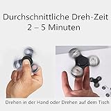 TeckLife Fidget Spinner Fokussier spielzeug bei Unruhe Erstklassige Qualität Fokus-Spielzeug für Kinder und Erwachsene Hilft gegen Stress, Angst, Langeweile, Unruhe (Metall-Gold) - 