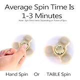 Techvibe 360 zappeln Spinner Anti tri-spinner hilft Focusing zappeln Toys Premium Qualität CNC Metallic Focus Spielzeug für Kinder & Erwachsene - Beste Stress Reducer lindert ADHD Angst Tri-Ball Gold - 