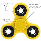 Fidget Toys Hand Spinner Finger Spielzeug für Kinder und Erwachsene Spielzeug Geschenke,(Yellow) - 