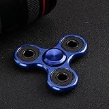 Omiky® Fidget Hand Tri Spinner Metal EDC Spielzeug Stocking Stuffer Geschenk Für Kinder / Erwachsene (Blau) - 