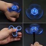 TeckLife Fidget Spinner Fokussier spielzeug bei Unruhe Erstklassige Qualität Fokus-Spielzeug für Kinder und Erwachsene Hilft gegen Stress, Angst, Langeweile, Unruhe und bei Keramik-Kugellager (Metall-Blue) - 