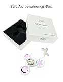 [kju] 42 Fidget-Spinner Metall Premium Hand-Spinner Testsieger Anti-Stress für Kinder und Erwachsene Finger-Spinner weiß - 6