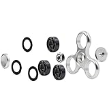 Zekpro Fidget Spinner | Hand Spinner | Finger Spinner Dekomprimierung | Einzigartigen Zodiac Zeichen | Stress und Angst Relief | Das perfekte Geschenk für Ruhe & Fokus | Aluminium Legierung (Silber) - 2