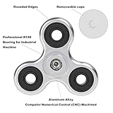 Zekpro Fidget Spinner | Hand Spinner | Finger Spinner Dekomprimierung | Einzigartigen Zodiac Zeichen | Stress und Angst Relief | Das perfekte Geschenk für Ruhe & Fokus | Aluminium Legierung (Silber) - 3