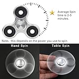 Zekpro Fidget Spinner | Hand Spinner | Finger Spinner Dekomprimierung | Einzigartigen Zodiac Zeichen | Stress und Angst Relief | Das perfekte Geschenk für Ruhe & Fokus | Aluminium Legierung (Silber) - 4