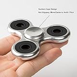 Zekpro Fidget Spinner | Hand Spinner | Finger Spinner Dekomprimierung | Einzigartigen Zodiac Zeichen | Stress und Angst Relief | Das perfekte Geschenk für Ruhe & Fokus | Aluminium Legierung (Silber) - 6