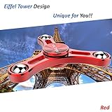 TiMi Tree Finger Spinner, Metall Zappeln Spinner, Zappeln Fidget Spielzeug, Hand Spinner, Geburtstag Weihnachtsgeschenke für Kinder, Jungen, Mädchen, Studenten (Rot) - 5