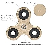 Zekpro Fidget Spinner | Hand Spinner | Finger Spinner Dekomprimierung | Einzigartigen Zodiac Zeichen | Stress und Angst Relief | Das perfekte Geschenk für Ruhe & Fokus | Aluminium Legierung (Gold) - 3