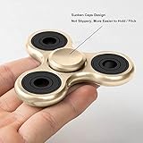 Zekpro Fidget Spinner | Hand Spinner | Finger Spinner Dekomprimierung | Einzigartigen Zodiac Zeichen | Stress und Angst Relief | Das perfekte Geschenk für Ruhe & Fokus | Aluminium Legierung (Gold) - 7