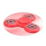 Oummit Hand Spinner Fluoreszierende Gyro Finger für Kinder und Erwachsene Anti-Angst Verringerung der Stress ideal zum Entspannen und zu konzentrieren. (Rot) -