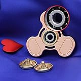 Roter Kupfer Fidget Spinner Metal Hand Spinner Fidget Toys Praktischer Urlaub Geburtstag Geschenk für Erwachsene und Kinder Presentski - 