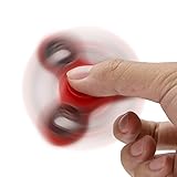 Fidget Tri (dreifach) Spinner Special Version mit 4 Hochleistungs Kugellagern Anti Stress Kreisel Hand Spielzeug in Rot von VAPIAO - 