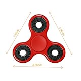 KIPTOP Hand Spinner Toys Finger Spielzeug Ultra Durable High Speed 30 S - 3MIN (Abhängig von Ihrer Kraft) Spins Spielzeug - Perfekt Geschenke für Kinder und Erwachsene (Rot) - 