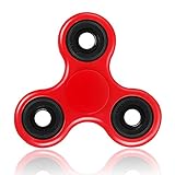 KIPTOP Hand Spinner Toys Finger Spielzeug Ultra Durable High Speed 30 S - 3MIN (Abhängig von Ihrer Kraft) Spins Spielzeug - Perfekt Geschenke für Kinder und Erwachsene (Rot) - 