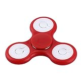 Fidget Spinner ,QHJ Prime LED zappeln Spinner Angst AttentionToy Spielzeug - Perfekt für Angst und Entspannung für Kinder und Erwachsene Schnelle Lieferung (Red) - 