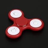 Fidget Spinner ,QHJ Prime LED zappeln Spinner Angst AttentionToy Spielzeug - Perfekt für Angst und Entspannung für Kinder und Erwachsene Schnelle Lieferung (Red) - 