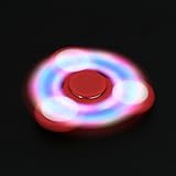 Fidget Spinner ,QHJ Prime LED zappeln Spinner Angst AttentionToy Spielzeug - Perfekt für Angst und Entspannung für Kinder und Erwachsene Schnelle Lieferung (Red) - 