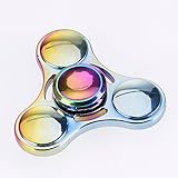 Hand Spinner, Fidget Spielzeug Spinner Toy Finger Hand,Aluminium Legierung-Kugellager-- Hochgeschwindigkeit 3-9 Minute Spins --Hochwertiges Beständiges Metall-- Stresslöser Stress reduzierer Angstzustand ADD ADHS Konzentration Faulenzen Zeitvertreib - 