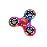 Fidget Spinner, Switchali Spinner Star Brass Hand Toy Finger Bar Pocket neon grün Tri-Spinner Fidget Spielzeug Focus Spielzeug mit Hybrid-Keramik Lager Ultra Spinner Fidget Spielzeug für die Hand / Finger als Ablenkung aus Teilcarbon mit Drei / Trio Kugellager Perfekt, Angstzustände und Autismus Erwachsene Kinder (A) - 