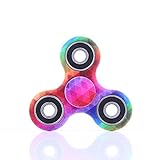 Fidget Spinner, Switchali Spinner Star Brass Hand Toy Finger Bar Pocket neon grün Tri-Spinner Fidget Spielzeug Focus Spielzeug mit Hybrid-Keramik Lager Ultra Spinner Fidget Spielzeug für die Hand / Finger als Ablenkung aus Teilcarbon mit Drei / Trio Kugellager Perfekt, Angstzustände und Autismus Erwachsene Kinder (A) - 