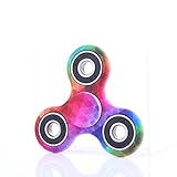 Fidget Spinner, Switchali Spinner Star Brass Hand Toy Finger Bar Pocket neon grün Tri-Spinner Fidget Spielzeug Focus Spielzeug mit Hybrid-Keramik Lager Ultra Spinner Fidget Spielzeug für die Hand / Finger als Ablenkung aus Teilcarbon mit Drei / Trio Kugellager Perfekt, Angstzustände und Autismus Erwachsene Kinder (A) - 