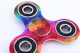 Fidget Spinner, Switchali Spinner Star Brass Hand Toy Finger Bar Pocket neon grün Tri-Spinner Fidget Spielzeug Focus Spielzeug mit Hybrid-Keramik Lager Ultra Spinner Fidget Spielzeug für die Hand / Finger als Ablenkung aus Teilcarbon mit Drei / Trio Kugellager Perfekt, Angstzustände und Autismus Erwachsene Kinder (A) - 