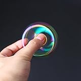 Spinner Fidget Spielzeug,ZOTO Zinklegierung Tri-Spinner Finger Training,Bunt Hand Stressabbau Spielzeug Perfekt für ADS, ADHS, Angstzustände und Autismus Erwachsene Kinder - 