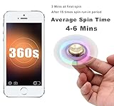 SEGURO Bunt Fidget Hand Spinner 4-6 Min Finger Spielzeug Titanlegierung Mehrfarbig Rainbow Tri-Spinner Fidget Toys EDC Focus Stress Reducer für Entlastet, Autismus, Zeit totschlagen, Entspannung - 