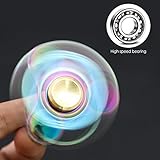 SEGURO Bunt Fidget Hand Spinner 4-6 Min Finger Spielzeug Titanlegierung Mehrfarbig Rainbow Tri-Spinner Fidget Toys EDC Focus Stress Reducer für Entlastet, Autismus, Zeit totschlagen, Entspannung - 